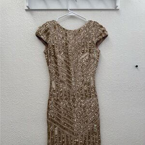Elegant Gold Sequin Dress